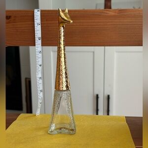 Avon Gold and Clear Textured Giraffe (empty)